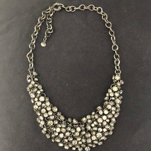 J. Crew Hammock Necklace - Gunmetal